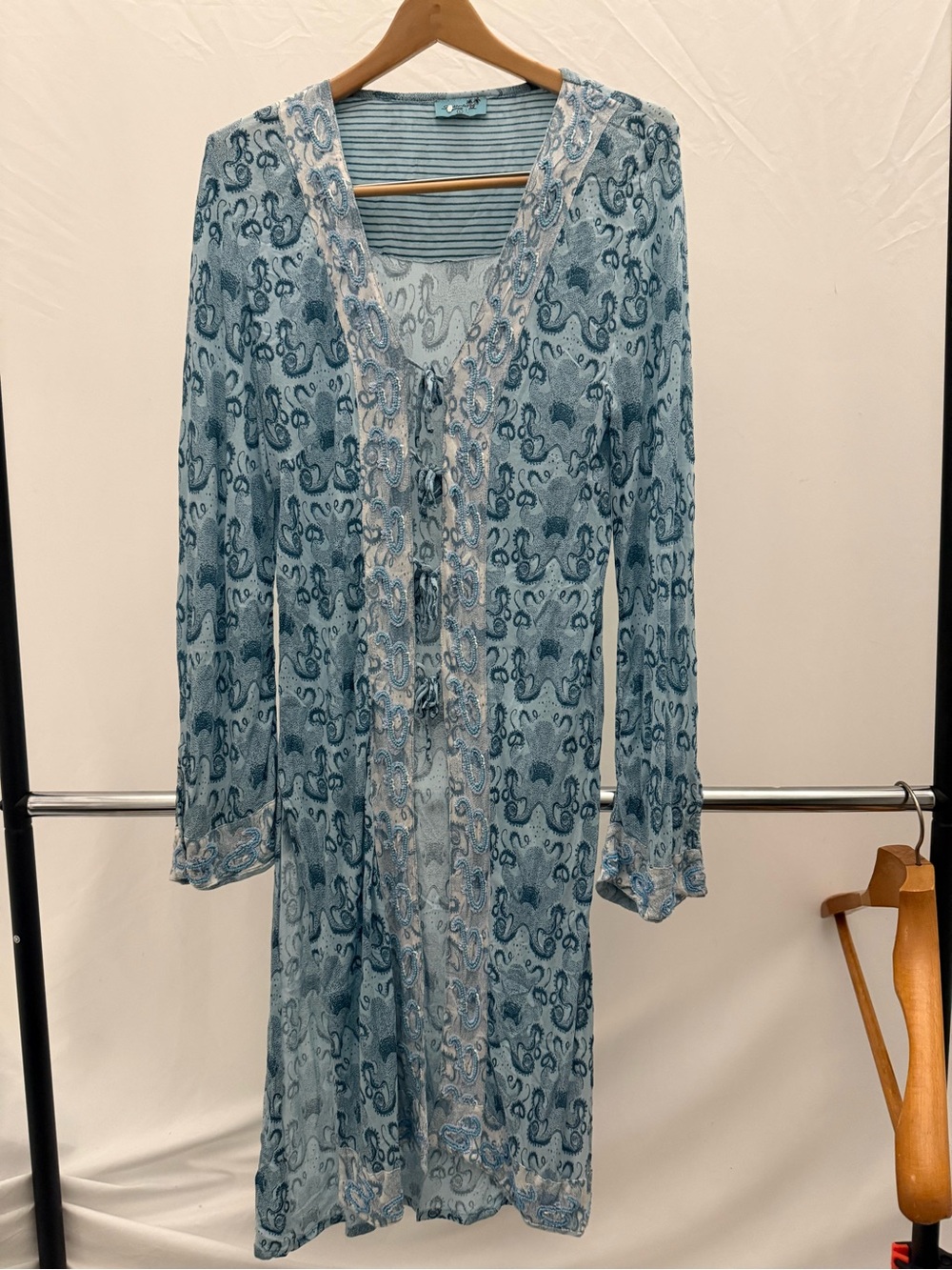 Letarte Light Blue and White Cover-up